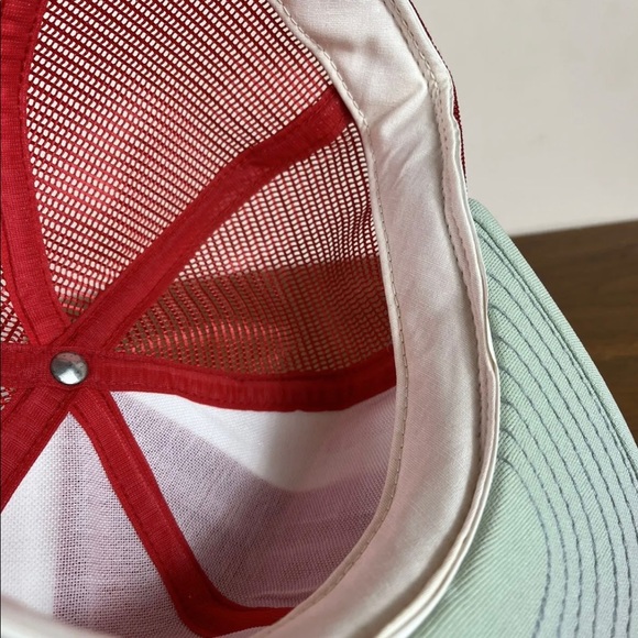 Vintage OSU Ohio State Buckeyes AJD Mesh Snapback Hat Cap USA Lucky Stripes NCAA - Picture 11 of 11